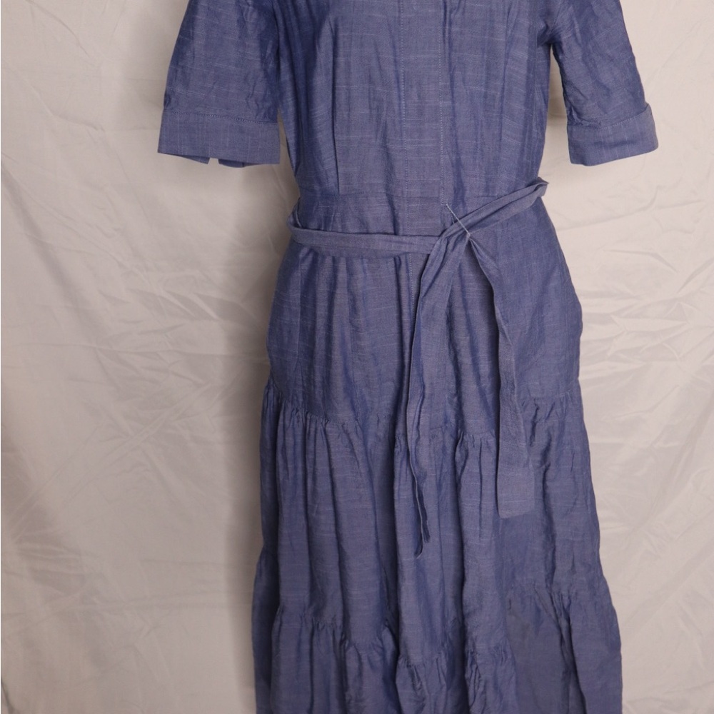 Calvin Klein Long Sleeve Blue Dress